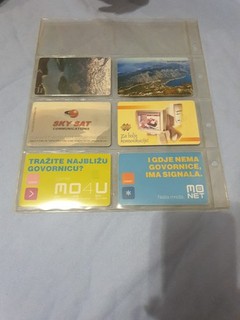 6 Telefonkarten Montenegro