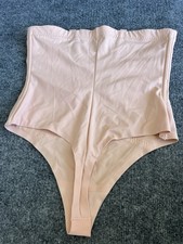 HoneyLove SuperPower Thong Women's Size Large Sand Shapewear Seamless Sculpting.