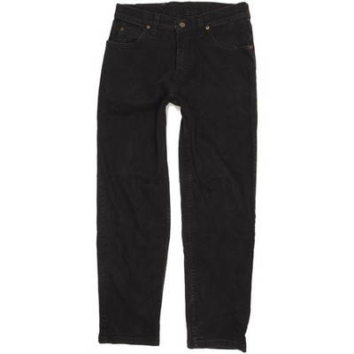 Lee Brooklyn  Herren Schwarz Straight Regular Stretch Jeans W33 L29 (108861)