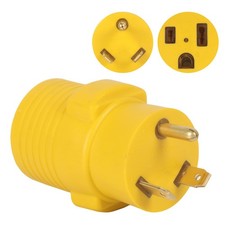 NEMA TT-30P to 6-50R Welder Adapter, ZDHQLHJ 3 Prong Generator RV to Welder P...