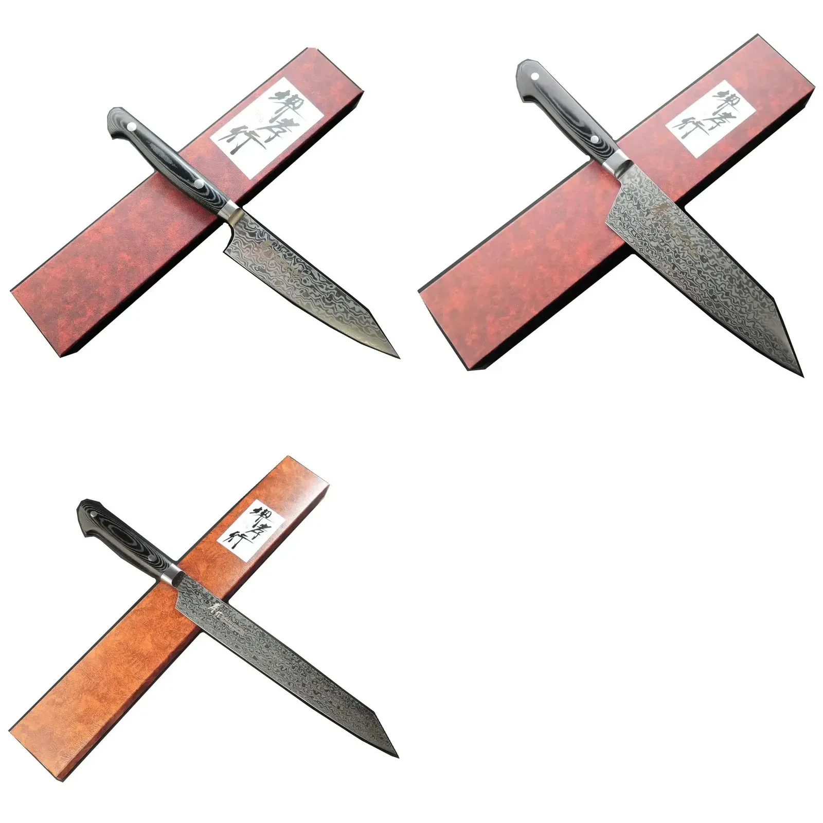 Sakai Takayuki Coreless Damascus Knives, Extreme Sharpness, Durability, Fr Japan