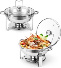 Chafing Dishes for Buffet 2Pack / 4 Pack, 5QT Buffet Servers and Warmers