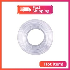 DERNORD PVC Tubing 5/16"ID X 7/16"OD Flexible Clear Vinyl Hose 25 Feet for Food
