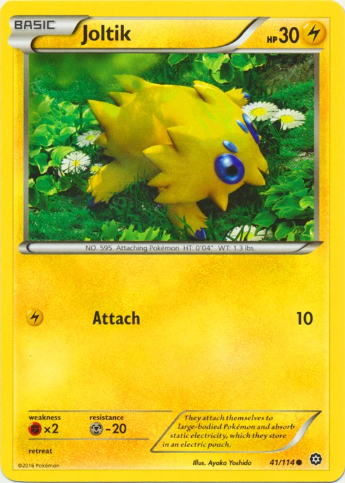 Joltik - 41/114 - Common (Near Mint) Steam Siege - Lightning Pokémon