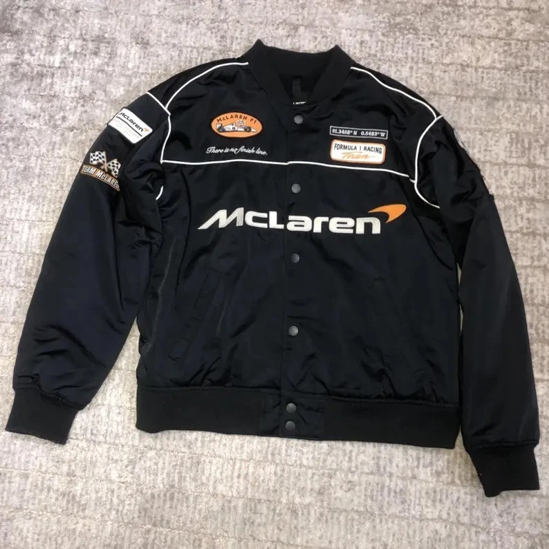 McLaren Racing F1 Bomber Jacket – Vintage Motorsport Jacket, McLaren Formula 1 - Image 4 of 4