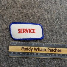Vintage Service Patch Work Uniform Name Tag Mechanic Car Shop V8z