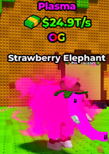🔥Kick a Lucky Block | Plasma Strawberry Elephant 24.9T/s (MAX LVL) Cheapest  🔥