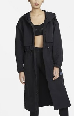 Womens SMALL NIKE CITY READY PACKABLE OVERSIZED TRAINING JACKET BLACK