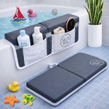 Comfortable Baby Bath Kneeler and Elbow Rest Pad Set, Non-Slip Bathtub Kneeli...