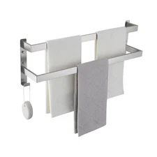 Double Towel Bar Towel Racks for Bathroom, Bath Towel Holders Wall Mount, Sta...