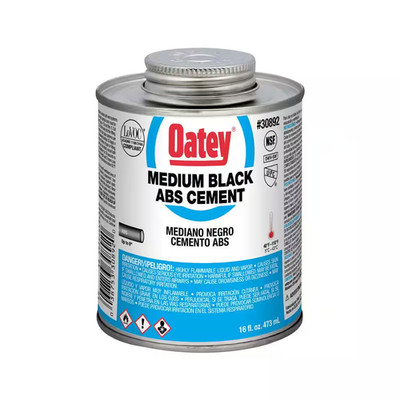 16 Oz. Medium Black ABS Cement