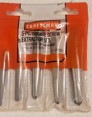 #ad Vintage Craftsman 952315 Screw Extractor Set 5 Pc USA Made Bolt Stud Remover $26.99