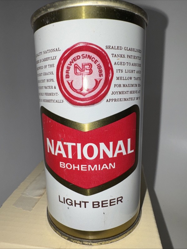 National Bohemian Light Beer - 1960’s Pull Tab Can. At Baltimore, MD