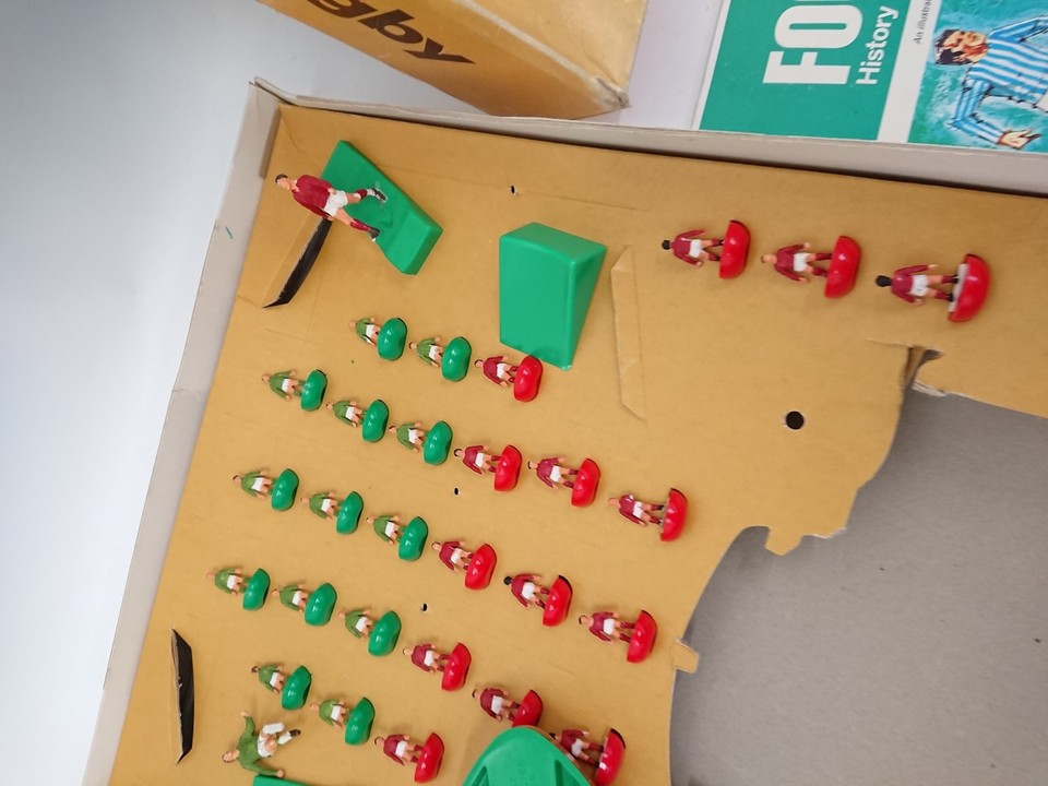Vintage Subbuteo Table Rugby Game Complete with Extras 1970s Bundle ...