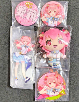 Project Sekai Airi Momoi Mascot Acrylic Stand Keychain Can badge Set SEGA Kuji