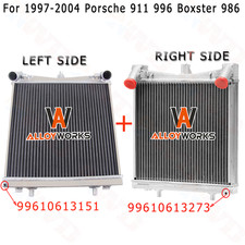 2 Rows Aluminum Left & Right Radiator For 97-2004 Porsche 911 986 996 Boxste