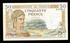 50 Francs Ceres Note 16-05-1935 SUP (014*)