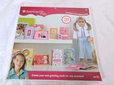 American Girl Crafts Creative Card Making Pad Book Creates Greeting Cards Used 