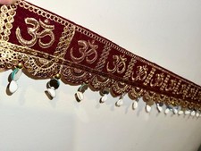 Handcrafted Om Mirror Door Toran Home Decor