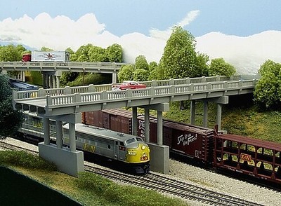Rix Early 50' Highway Overpass - Model Railroad Bridge Kit - HO Scale - #101