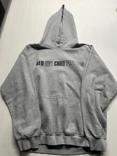 Pacsun Red Hot Chili Peppers Sweatshirt Hoodie Gray Fleece Rock Band Mens Sz M