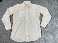 Vintage H Bar C Ranchwear Shirt Mens 16.5-35 Pearl Snap Western El Dorado Rodeo