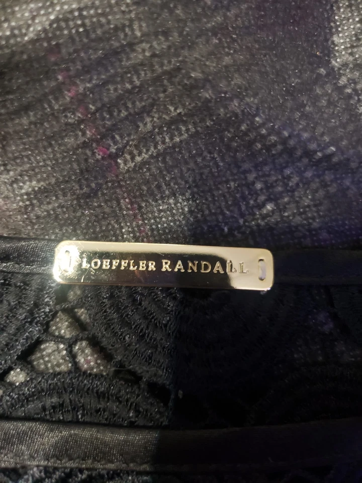 Vestido Vaina de Cóctel LOEFFLER RANDALL Negro Talla 6 Hecho en EE. UU. -Seda Foto 3 de 4