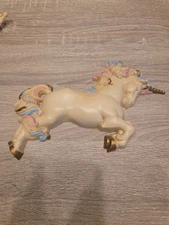 Unicorn Wall Decor Burwood 1981 Home Wall Accent Horse Decoration White Pink Blu