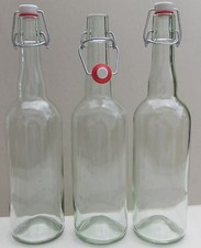 Flaschen 3 Stück Bügelflaschen Glasflaschen Dekoflaschen Schnapsflaschen Leer