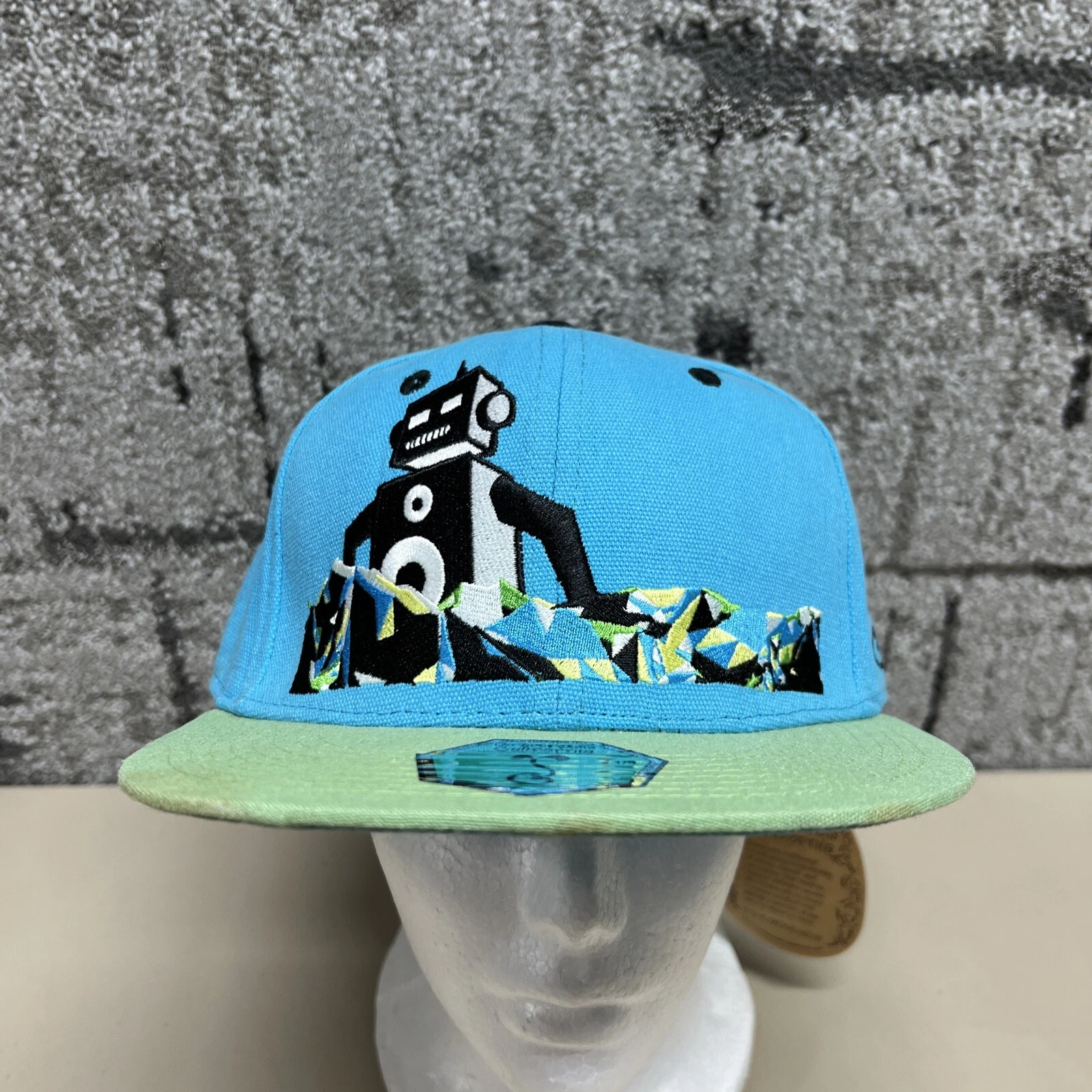 MASSV Robot Sun Valley Grassroots Ball Fitted Hat Sz 7 1/2 Music Arts Festival