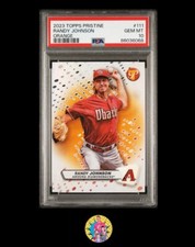 2023 Topps Pristine Randy Johnson #111 Orange Refractor /25 PSA 10 Gem Mint Pop2