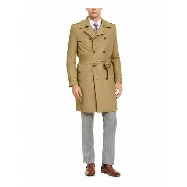 Calvin klein best sale tan trench coat