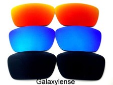 Galaxy Replacement Lenses For Oakley Fuel Cell Black Blue Red Polarized 3 Pairs