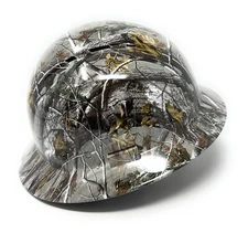 CAMO TREE  Full Brim Hard Hat with with Fas-trac Suspension with Air Flow Vents