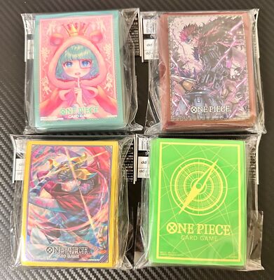 Bandai one piece Kartenspiel Offiziell Kartenhüllen 9 / X Alle 4P Set Hülse