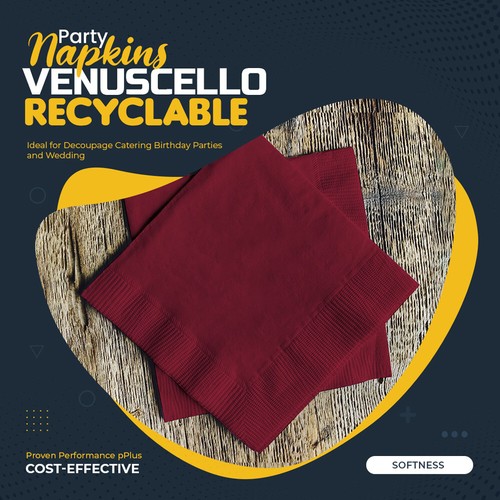 SERVILLETAS DE PAPEL SUAVE TELA NEGRA BLANCA ROJA VERDE 2 CAPAS 24CM CÓCTEL - Imagen 27 de 33