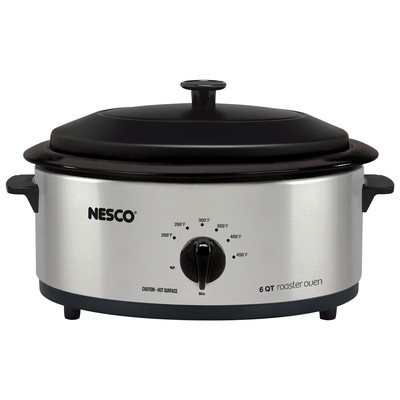 Nesco 4816-25 6-Qt. 750-Watt Porcelain Cookwell Roaster
