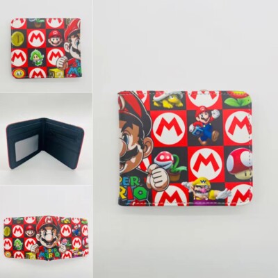 Super Mario Bros. Wallet Short Bifold Purse Money Card Holder Wallets