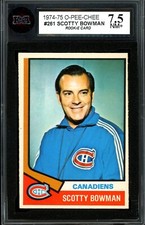 1974-75 OPC O PEE CHEE #261 Scotty Bowman HOF RC KSA 7.5 NM + Canadiens Rookie