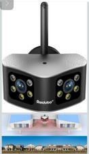4K WiFi Cameras Outdoor with 165° Ultra-Wide Angle, Ultra-HD Dual Lens Camera...