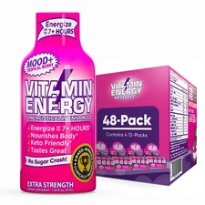 (48 Pack) Vitamin Energy® Mood+ Energy Shots, Clinically Proven