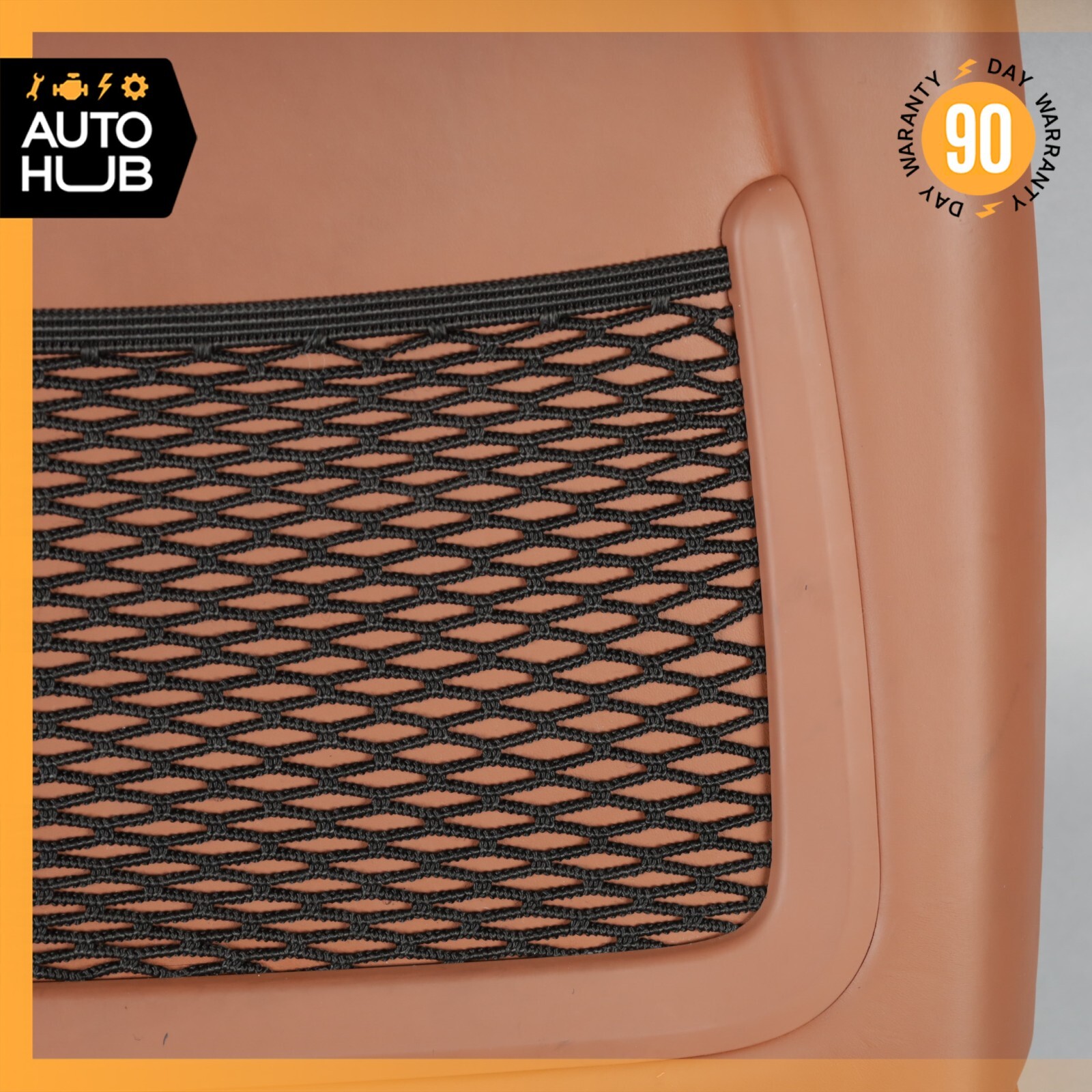 14-17 Maserati Ghibli M157 Front Right Side Seat Back Cover Brown OEM 51k