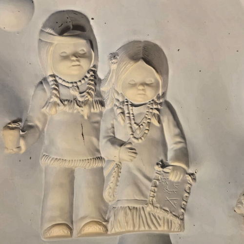 Kimple Ceramic Slip Cast Clay Mold VTG 1996 2713 Sept/Oct Native Indian Childre - Picture 8 of 24