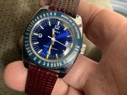 Rare Women's Vntg 1970's Timex Sprite Watch Medical Doctor's Nurses Pulsations!