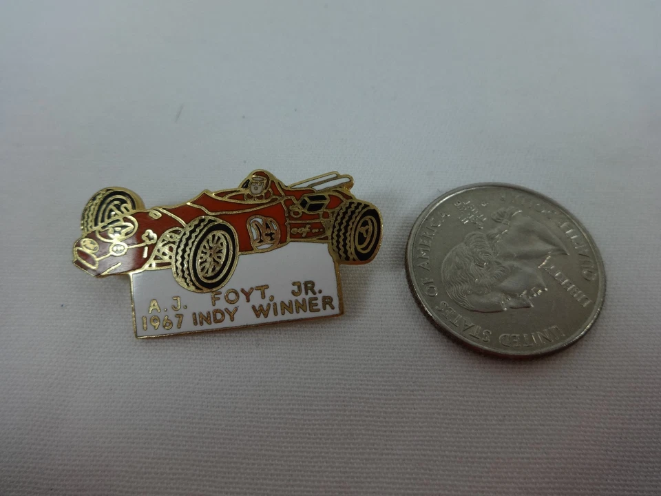 1967 A.J. Foyt Indianapolis 500 Winner Collector Lapel Pin Sheraton Thompson - Image 2 of 4
