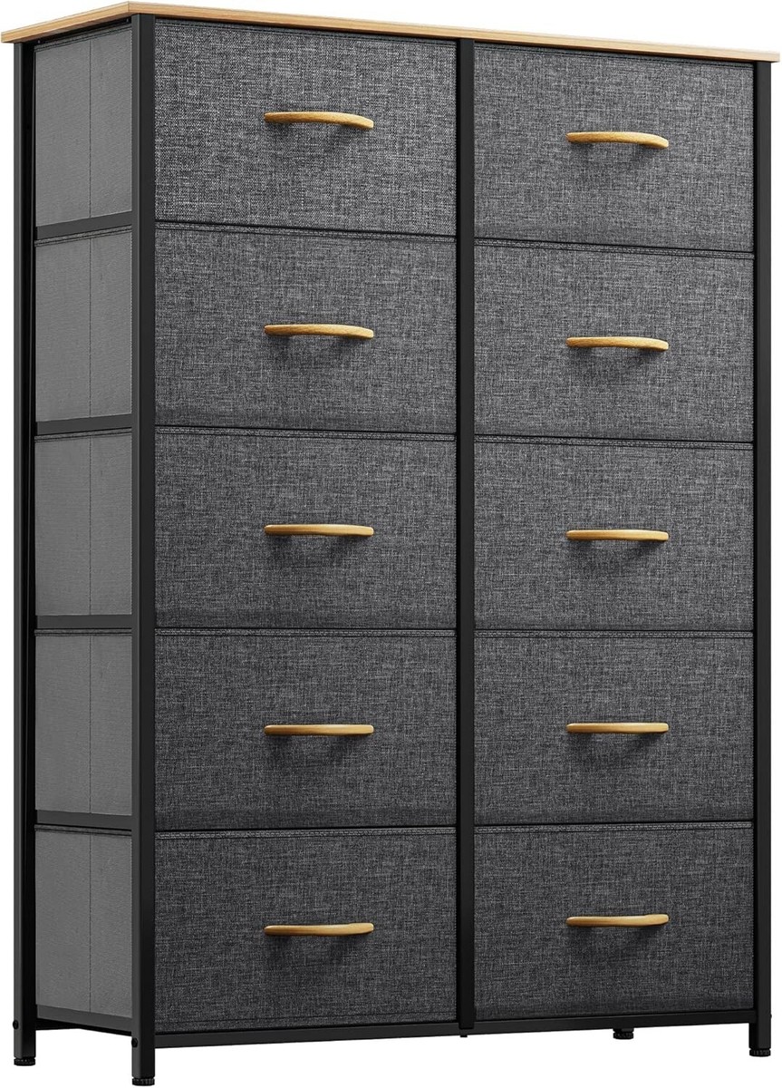 Comoda Roperos Grande Con 10Cajones Muebles Para Ropa Cuarto