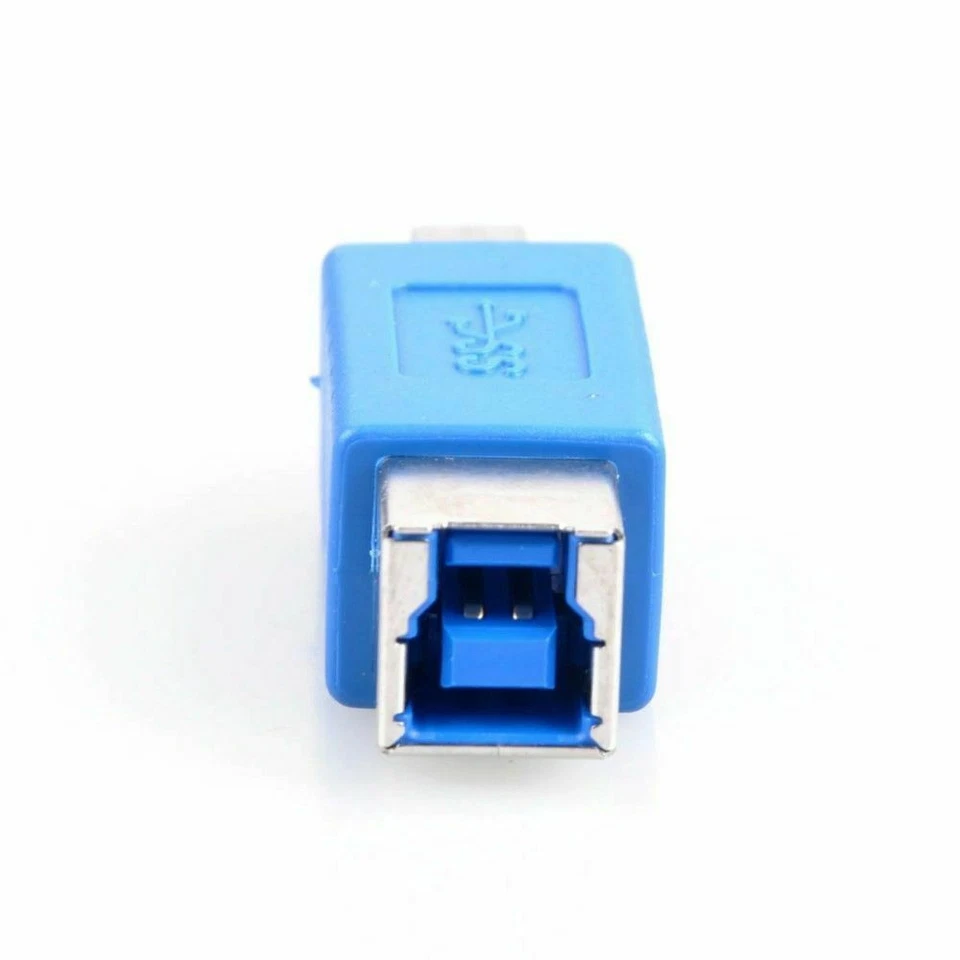 USB 3.0 B to Usb 3.0 B Data Adapter Connector For Printer Scanner Male to Female - Image 2 of 4
