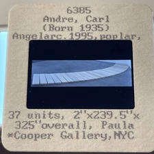Carl Andre "Angelarc" Minimalism Sculpture 35mm Art Slide