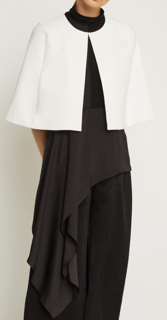 bcbg short cape jacket