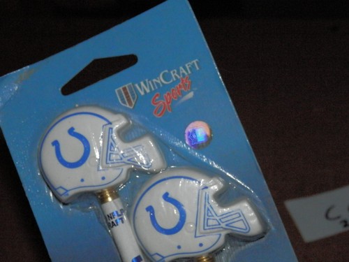 Indianapolis Colts NFL pencil eraser helmets lot of 2 new vtg Root-N-Write 90's - Picture 6 of 9